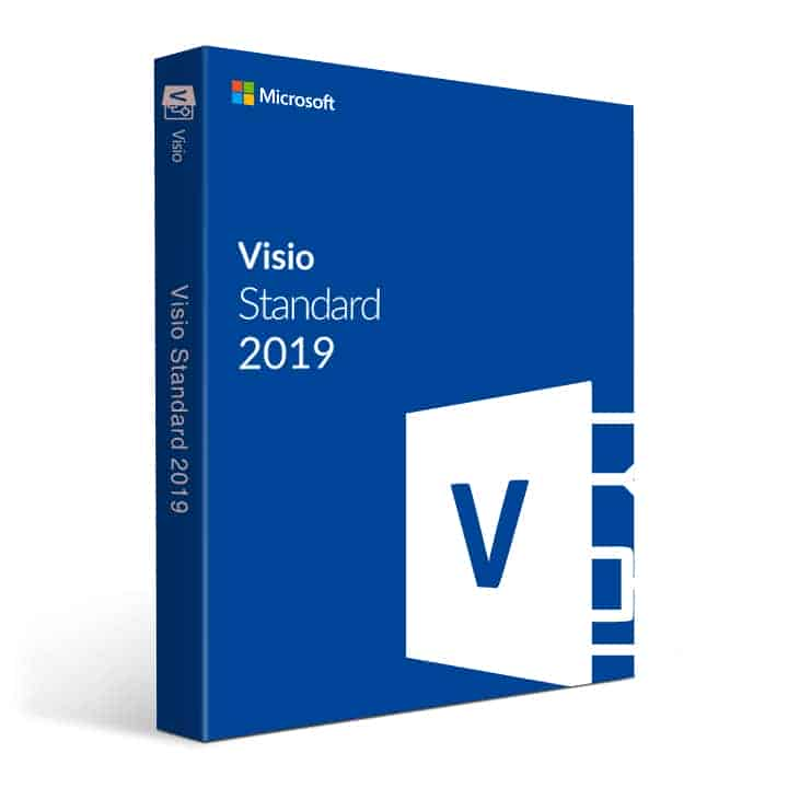 Microsoft Visio 2019 Standard Diagramming Vector Graphics Software 1 PC